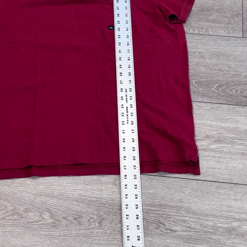 Abercrombie & Fitch Polo Shirt Mens XXL Red Stretch Relaxed Preppy Casual New - Picture 4 of 7